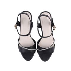 Sandal Cao Gót Hạnh Dung Quai Phối Xoàn Mảnh HD27193BI