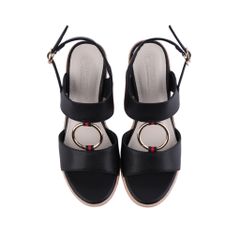 Sandal Xuồng Hạnh Dung Phối Phụ Kiện Tròn HD27208BI