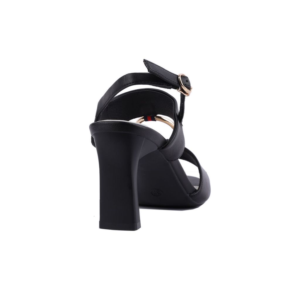 Sandal Cao Gót Hạnh Dung Bản Phối Phụ Kiện TRòn HD27209BI