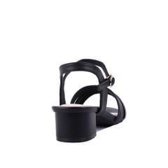 Sandal Cao Gót Hạnh Dung Dây Ngang Phối Xoàn HD27217BI