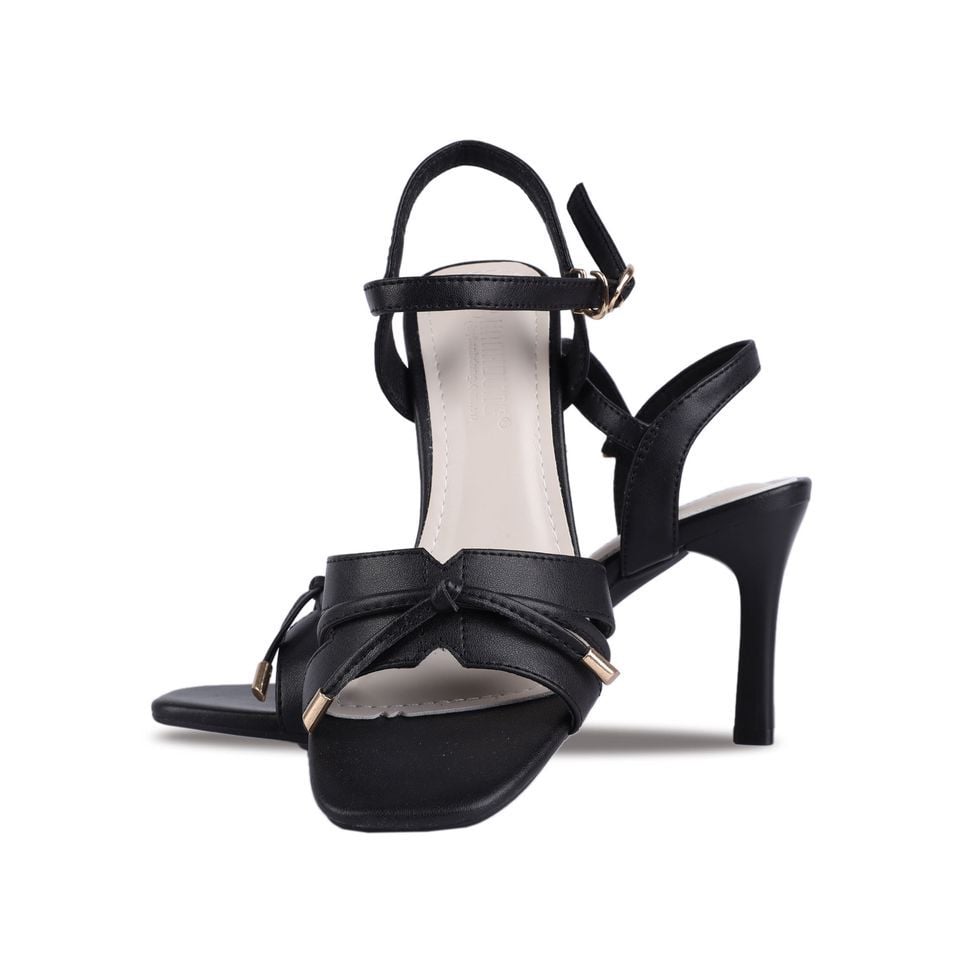 Sandal Cao Gót Hạnh Dung Quai Phối Dây Rút HD27222BI