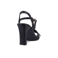 Sandal Cao Gót Hạnh Dung Quai Phối Dây Rút HD27222BI