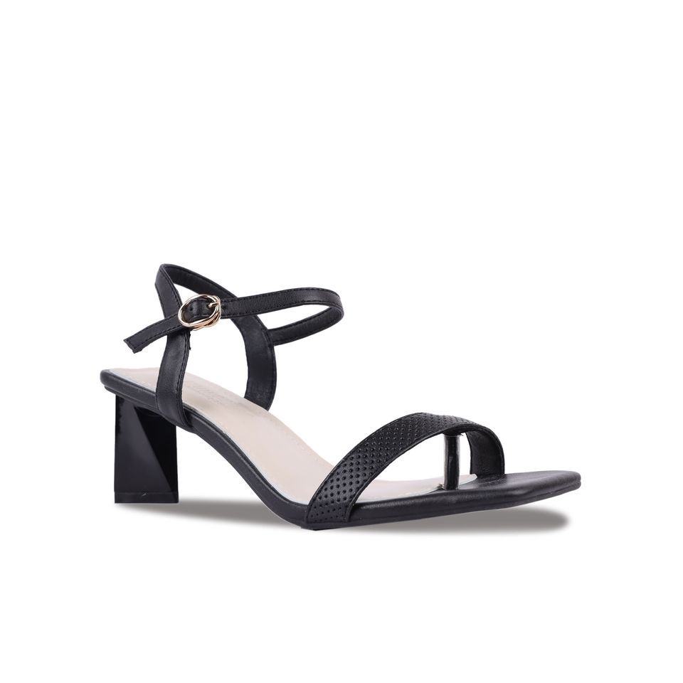 Sandal Cao Gót Hạnh Dung Bản Dây Xỏ Ngón HD27226BI