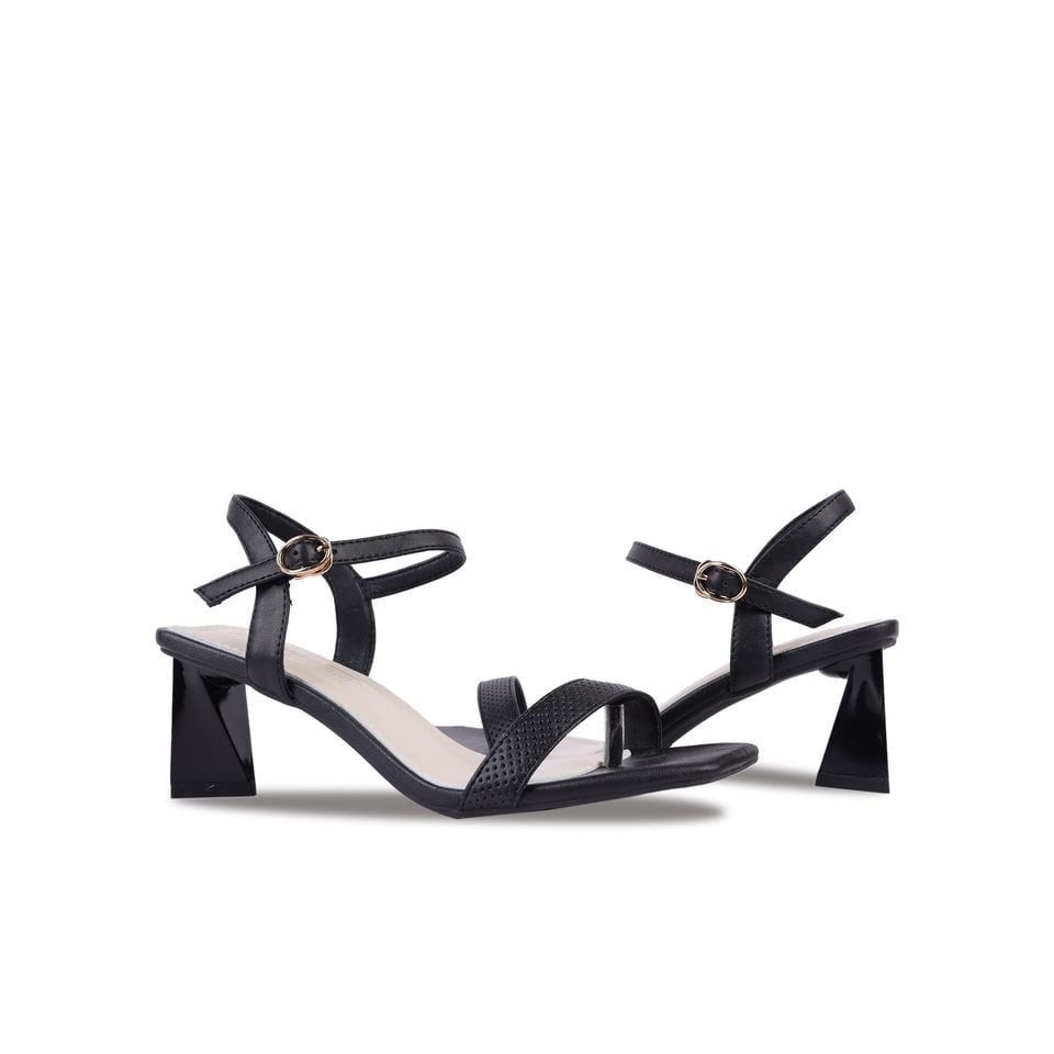 Sandal Cao Gót Hạnh Dung Bản Dây Xỏ Ngón HD27226BI