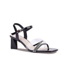 Sandal Cao Gót Hạnh Dung Phối Dây Trong HD27228BI