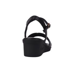 Sandal Xuồng Hạnh Dung Quai Bản Gợn Sóng HD27241BI