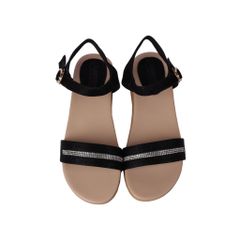 Sandal Đế Xuồng Hạnh Dung Quai Ngang Xoàn HD27243BI