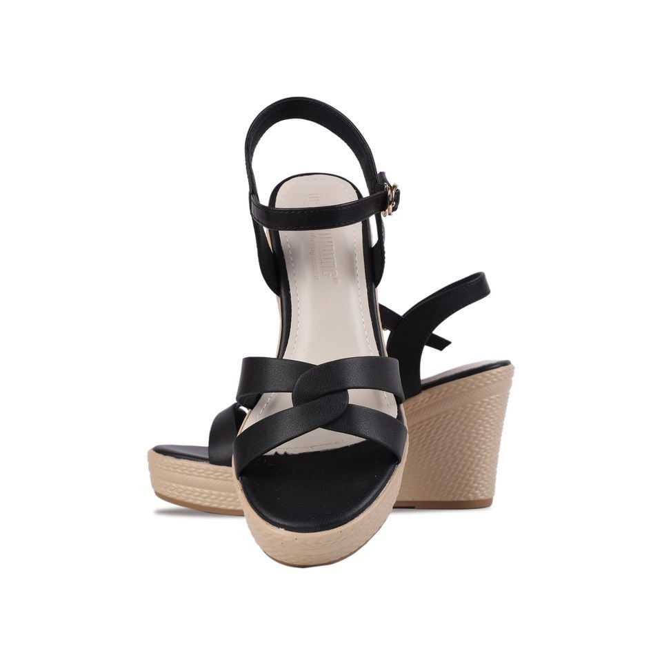 Sandal Xuồng Hạnh Dung Quai Đan Chéo Thanh Lịch HD27247BI