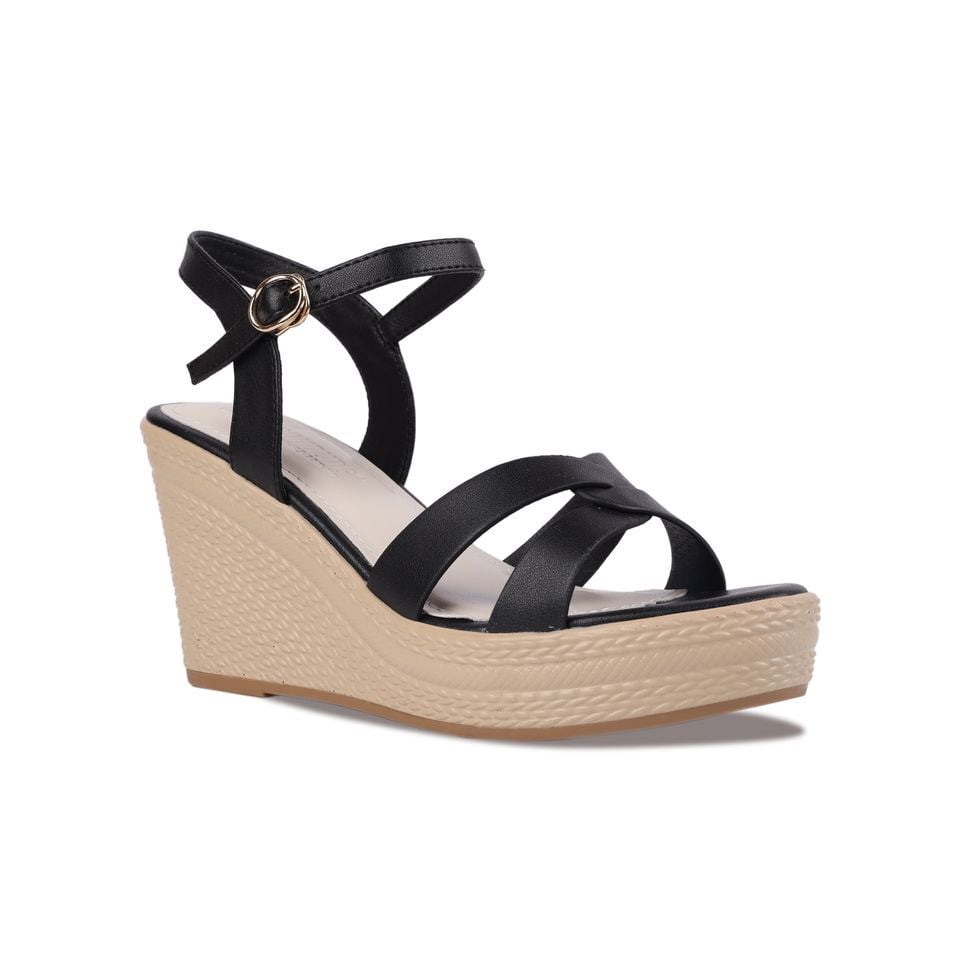 Sandal Xuồng Hạnh Dung Quai Đan Chéo Thanh Lịch HD27247BI