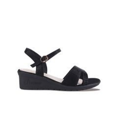 Sandal Xuồng Hạnh Dung Quai Bản Vân Cách Điệu HD27254BI