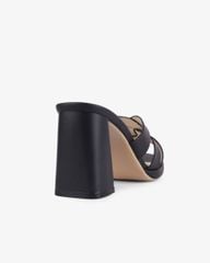 Dép Cao Gót Hạnh Dung Gót Trụ Quai Bản Luồn HD27259BI