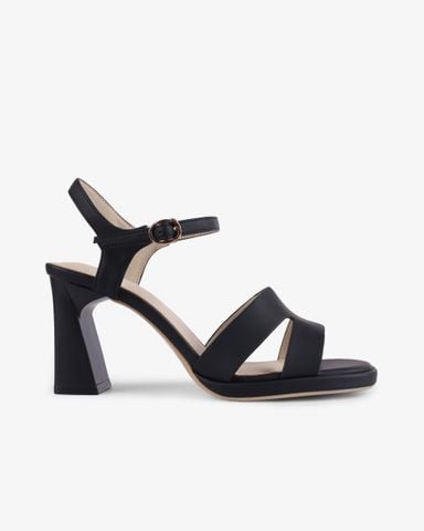 Sandal Cao Gót Hạnh Dung Quai Chữ H Gót Cách Điệu HD27261BI