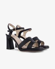 Sandal Cao Gót Hạnh Dung Quai Chữ H Gót Cách Điệu HD27261BI