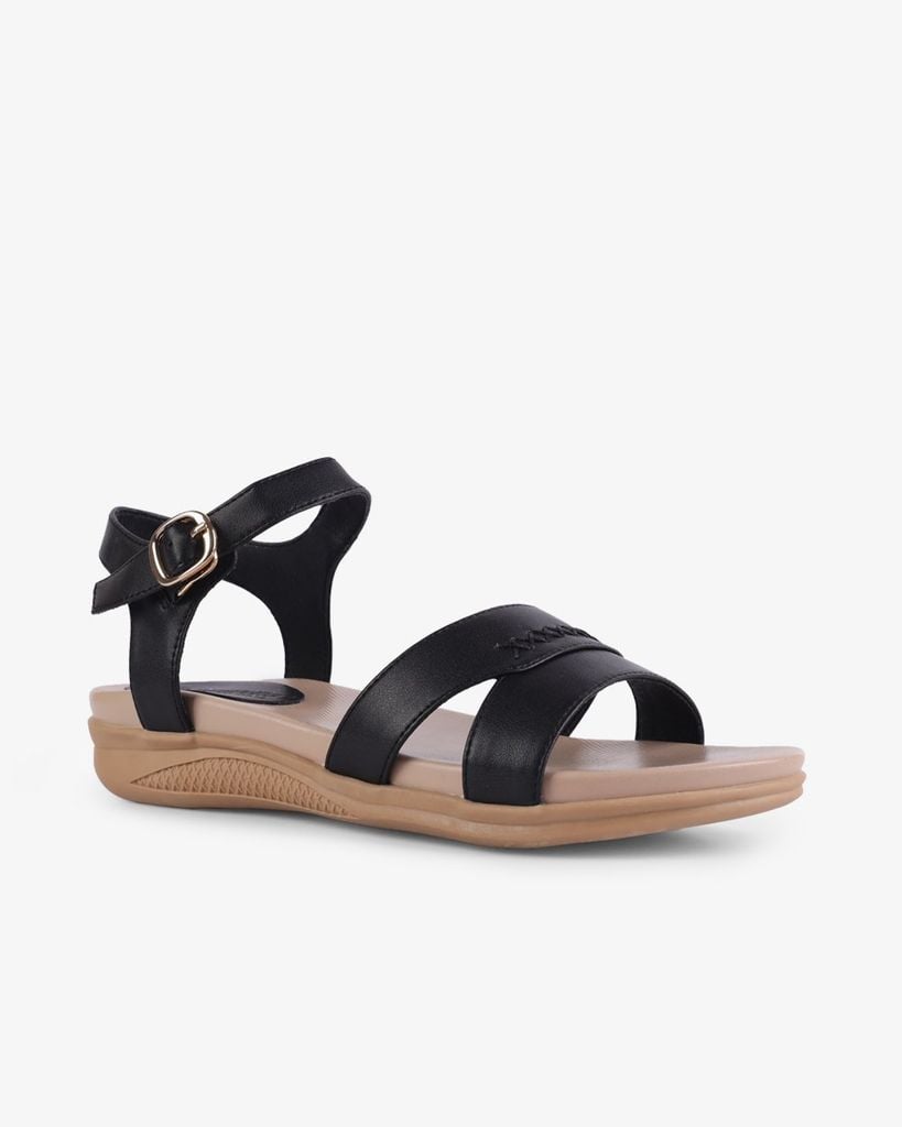 Sandal Xẹp Hạnh Dung Quai Khoét Thanh Lịch HD27264BI
