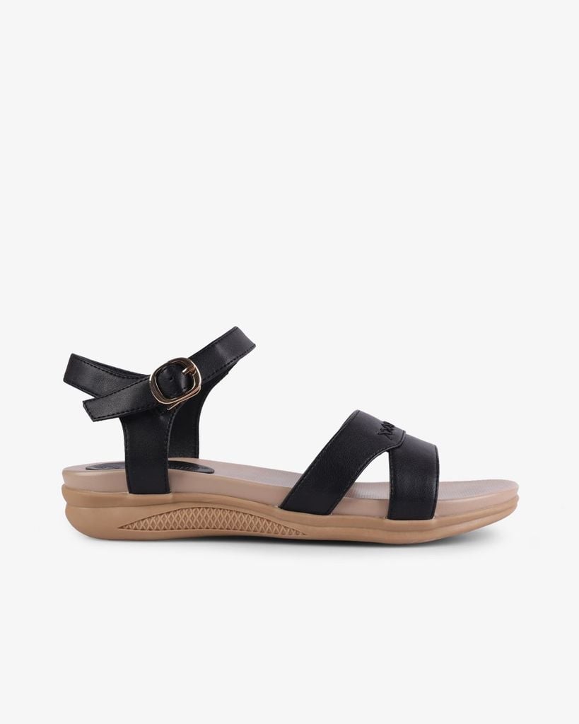 Sandal Xẹp Hạnh Dung Quai Khoét Thanh Lịch HD27264BI