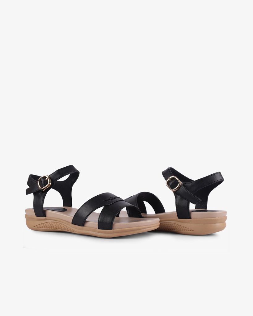 Sandal Xẹp Hạnh Dung Quai Khoét Thanh Lịch HD27264BI