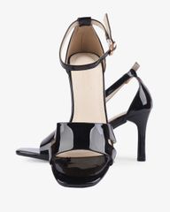 Sandal Cao Gót Hạnh Dung Bít Hậu Quai Bóng HD27267BI