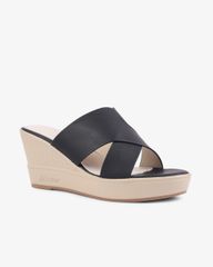 Dép Đế Xuồng Hạnh Dung Chéo Đắp HD27268BI