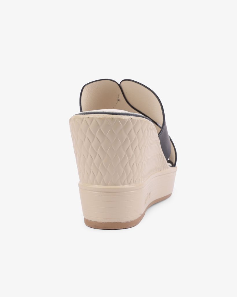 Dép Đế Xuồng Hạnh Dung Chéo Đắp HD27268BI