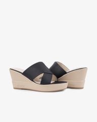 Dép Đế Xuồng Hạnh Dung Chéo Đắp HD27268BI