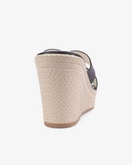 Dép Đế Xuồng Hạnh Dung Quai Luồn Chéo HD27269BI