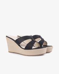 Dép Đế Xuồng Hạnh Dung Quai Luồn Chéo HD27269BI