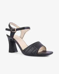 Sandal Cao Gót Hạnh Dung Quai Bản Cách Điệu HD27270BI