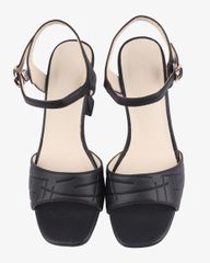 Sandal Cao Gót Hạnh Dung Quai Bản Cách Điệu HD27270BI
