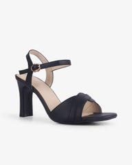 Sandal Cao Gót Hạnh Dung Quai Bản Cách Điệu HD27273BI