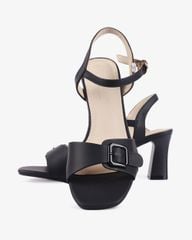 Sandal Cao Gót Hạnh Dung Quai Ngang Khóa Nịt HD27276BI