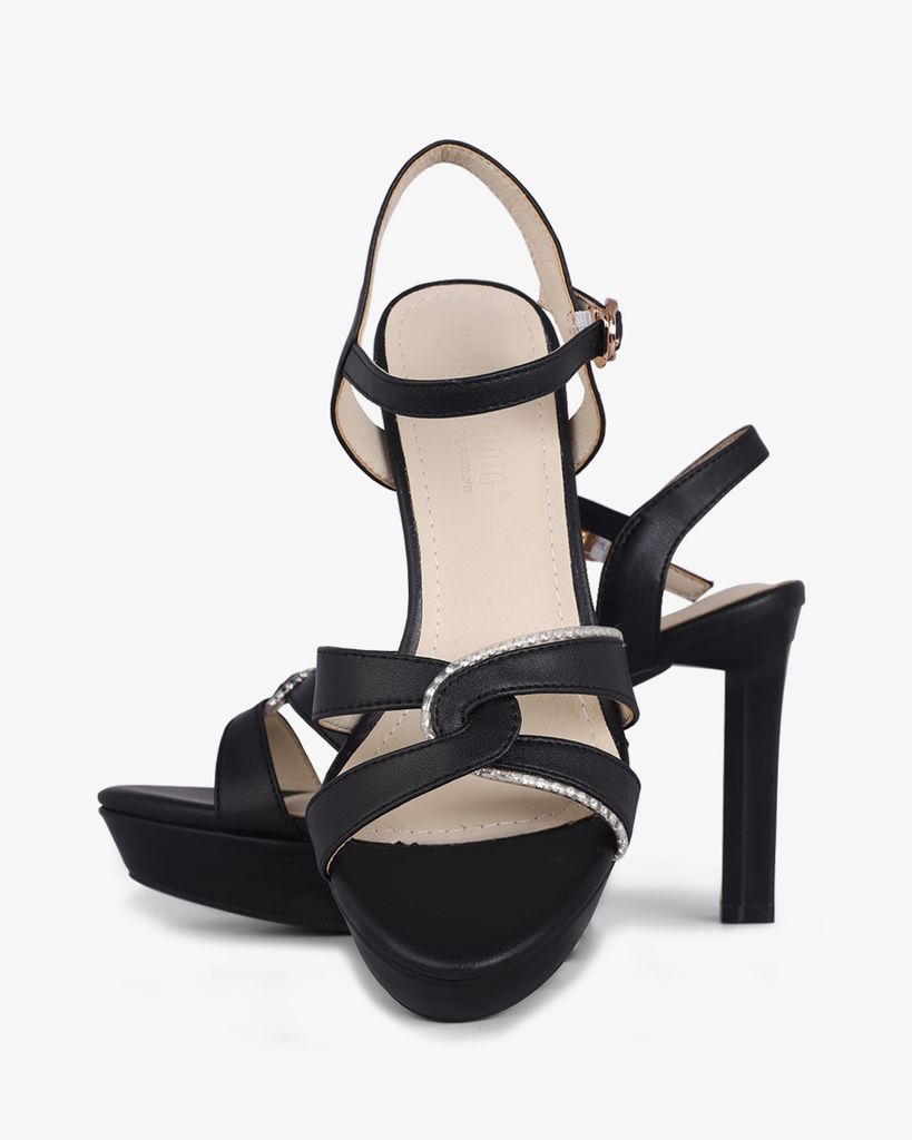Sandal Cao Gót Hạnh Dung Mũi Đúp Thanh Lịch HD27278BI