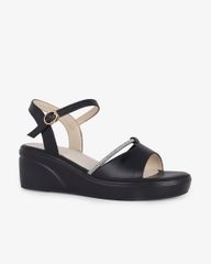Sandal Đế Xuồng Hạnh Dung Quai Bản Dây Xoàn HD27285BI