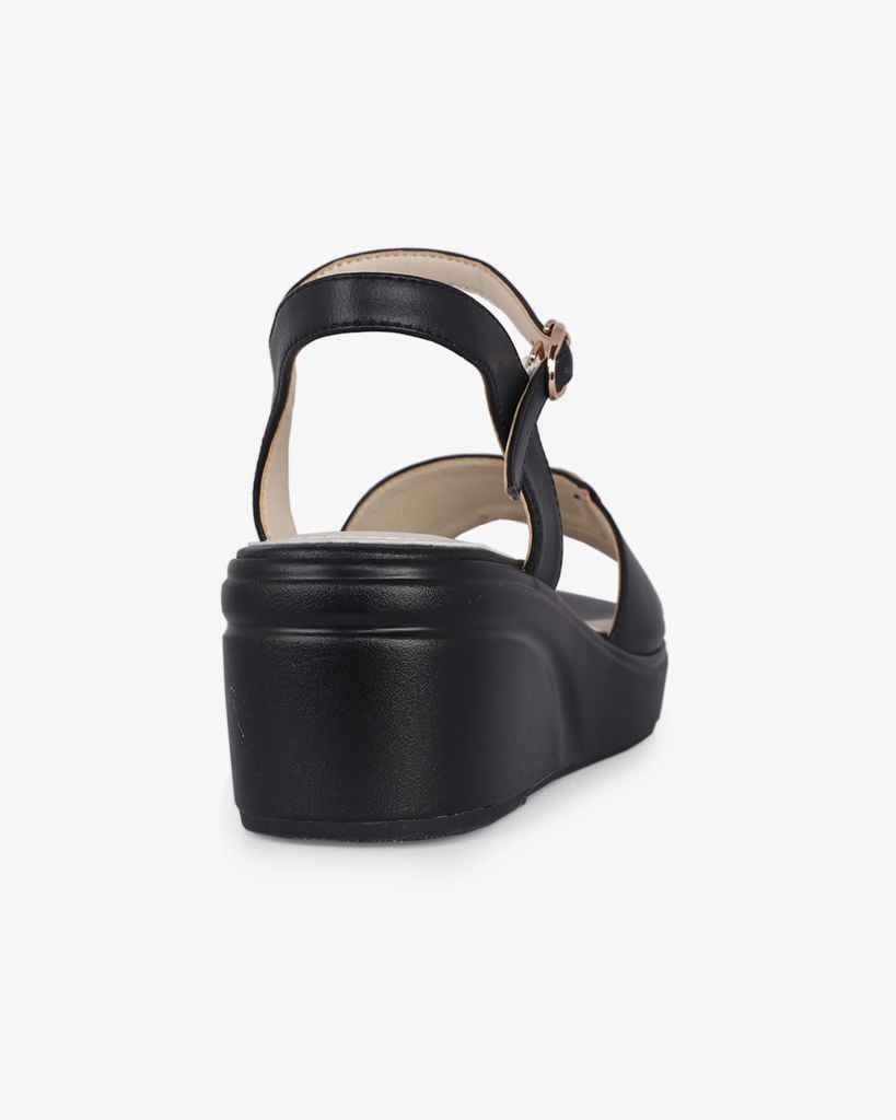 Sandal Đế Xuồng Hạnh Dung Bản Đắp Khóa HD27287BI