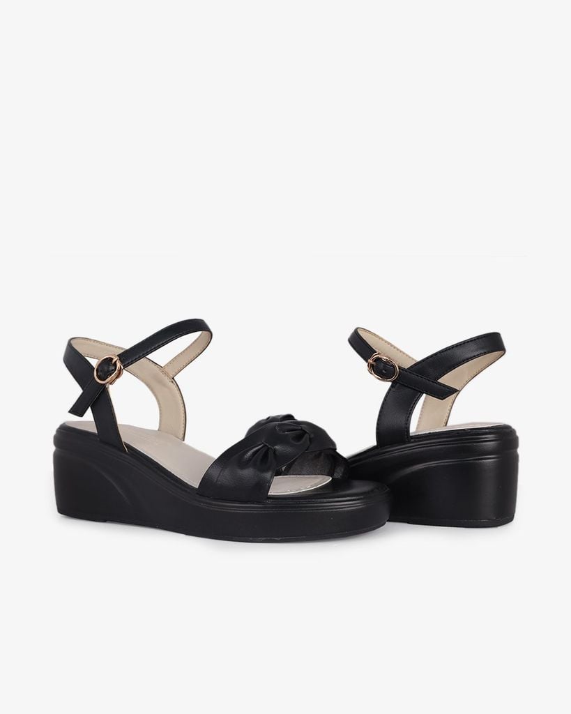 Sandal Đế Xuồng Hạnh Dung Bản Ngang Luồn HD27288BI