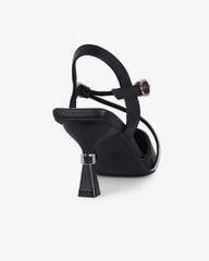 Sandal Cao Gót Hạnh Dung Bít Mũi Dây Xoàn HD27289BI