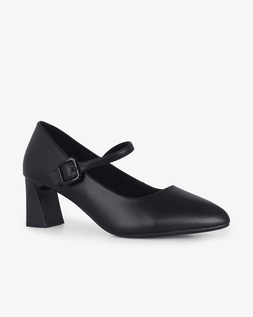 Giày Cao Gót Hạnh Dung Bít Mũi Hậu Dán HD27292BI