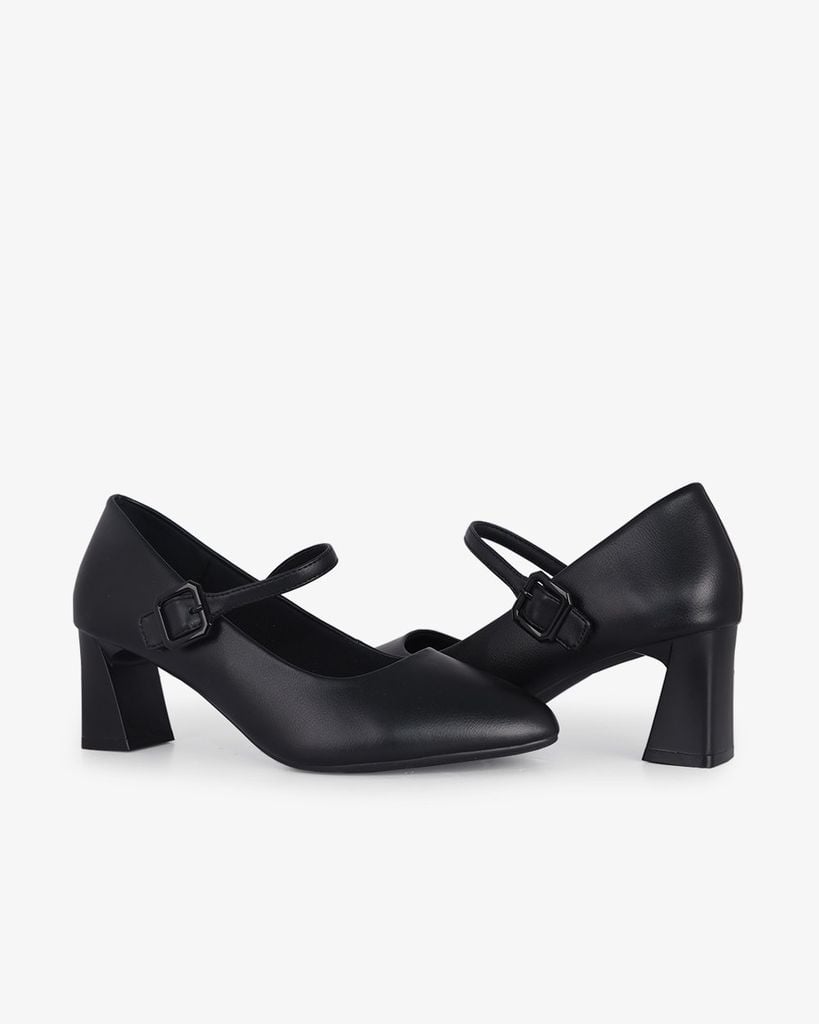 Giày Cao Gót Hạnh Dung Bít Mũi Hậu Dán HD27292BI