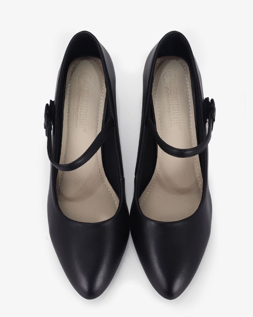 Giày Cao Gót Hạnh Dung Bít Mũi Hậu Dán HD27292BI