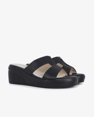 Dép Đế Xuồng Hạnh Dung Quai Chữ H Nối Chỉ HD27296BI