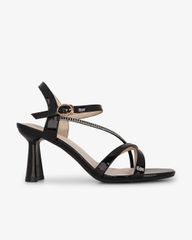 Sandal Cao Gót Hạnh Dung Quai Mảnh Đính Xoàn HD27303BI