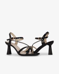 Sandal Cao Gót Hạnh Dung Quai Mảnh Đính Xoàn HD27303BI