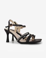 Sandal Cao Gót Hạnh Dung Nhiều Dây Chéo HD27304BI