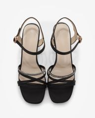 Sandal Cao Gót Hạnh Dung Nhiều Dây Chéo HD27304BI