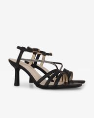 Sandal Cao Gót Hạnh Dung Nhiều Dây Mảnh Gót Nhọn HD27305BI