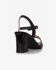 Sandal Cao Gót Hạnh Dung Bản Lớn Dây Xoàn HD27310BI