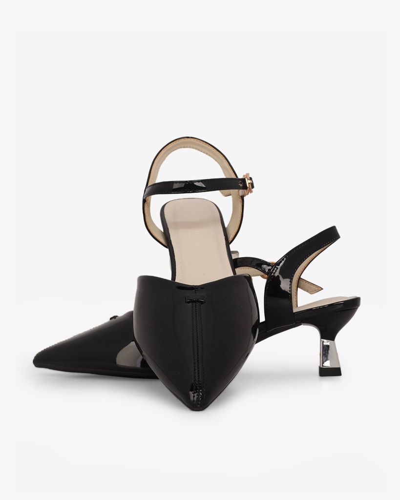 Sandal Cao Gót Hạnh Dung Bít Mũi Nhọn HD27312BI