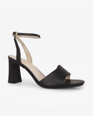 Sandal Cao Gót Hạnh Dung  Quai Ngang Bản Lớn HD27316BI