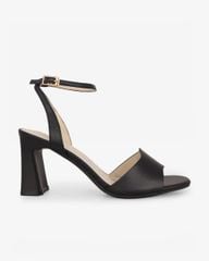 Sandal Cao Gót Hạnh Dung  Quai Ngang Bản Lớn HD27316BI