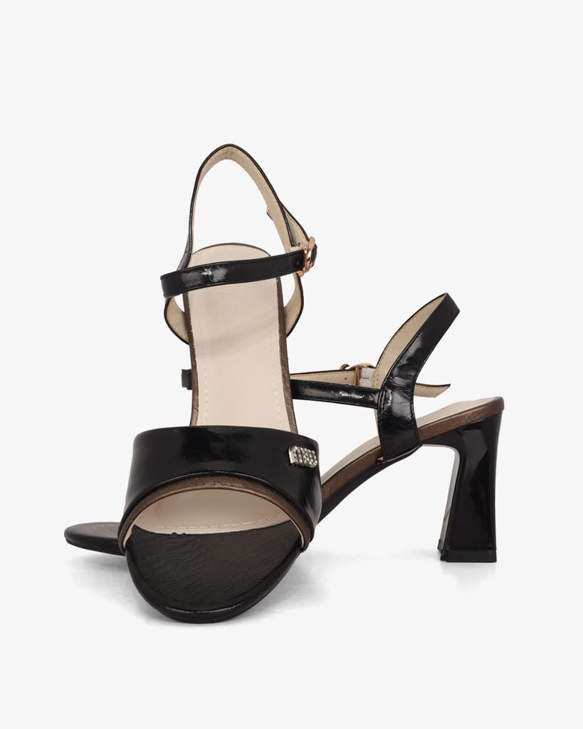 Sandal Cao Gót Hạnh Dung Bản Viền HD27318BI