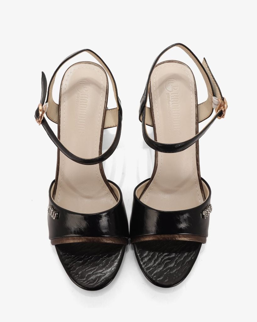 Sandal Cao Gót Hạnh Dung Bản Viền HD27318BI